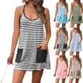 thumbnail image 1 of UDAUDU Womens Tennis Athletic Dress Mini Romper Dress with Built in Shorts Summer Vacation Outfits Set One Piece Outfits Black 2XL, 1 of 7