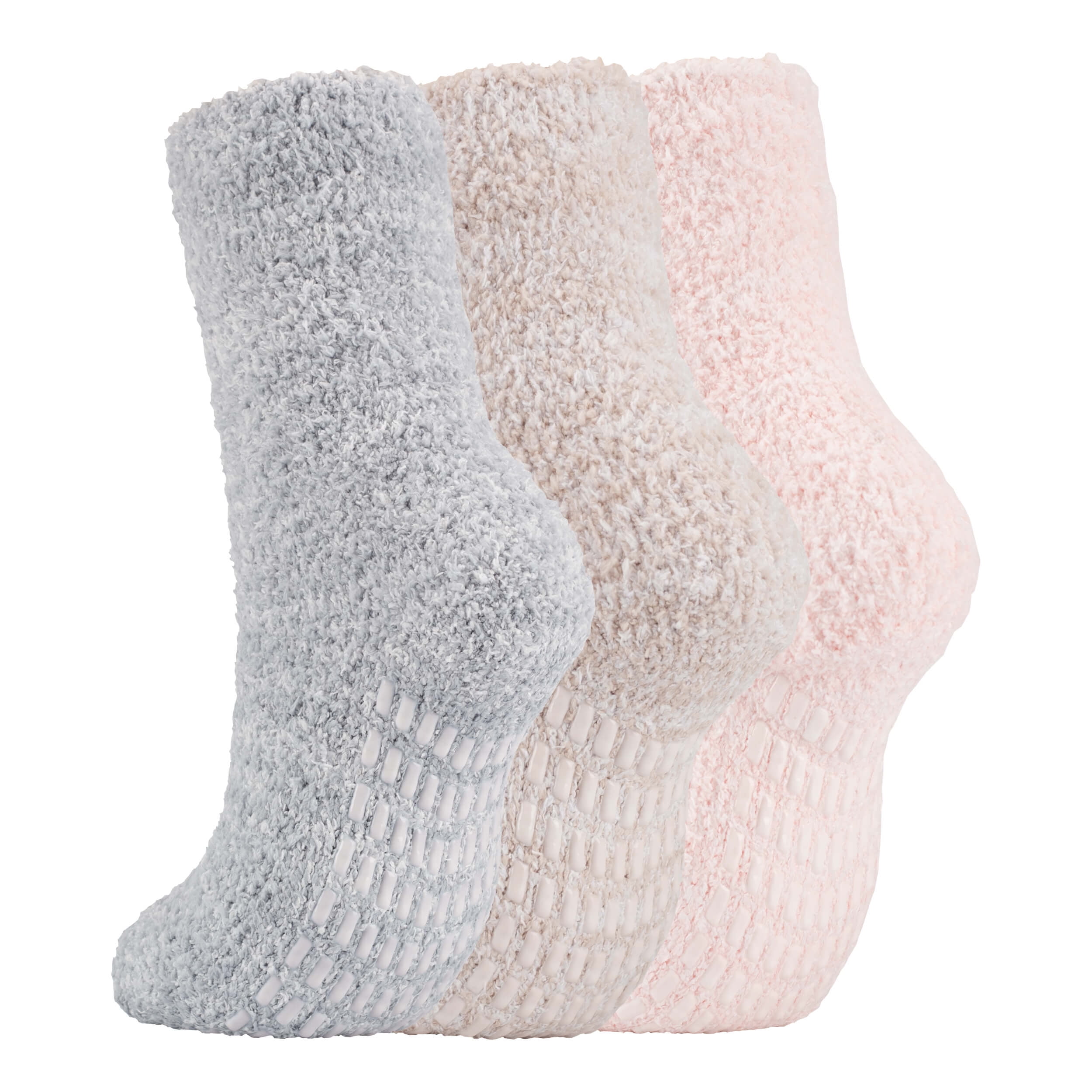 UDAXB Slipper Socks UltraThick Fuzzy Socks with Grips for Women Non
