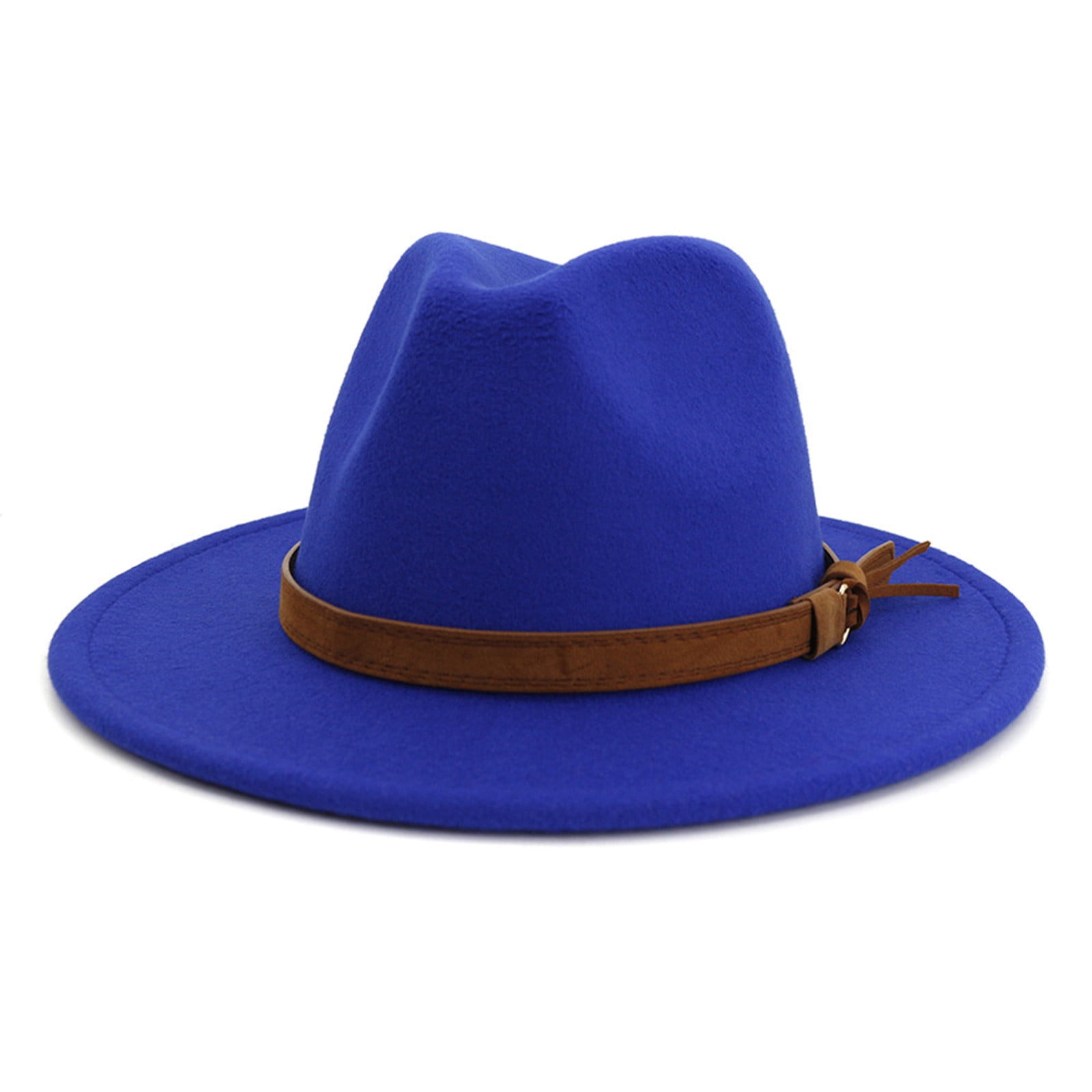 UDAXB Womens Summer Solid Fedora Hat Fashion Hats for Women 2023 ,Blue