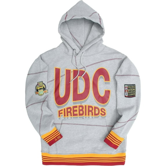 AACA University of the District of Columbia Heavyweight HBCU Pride Hoodie, Men's Retro Pullover with Contrast Stitching