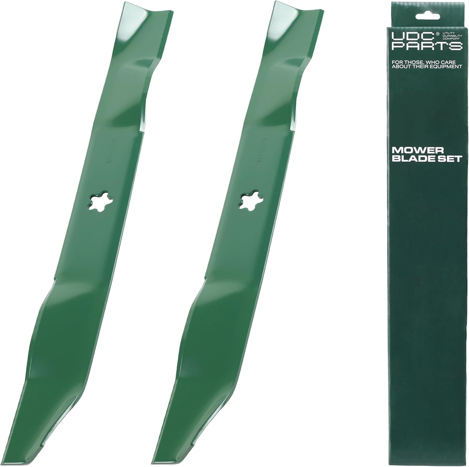 UDC Parts 134149 Mulching Blades 42 Inch / 2 Pack / Fits Husqvarna, Craftsman, Poulan Replaces OEM no. 532134149 138971 138498 YTH1542 YTH1842 YTH18542 YT150 YTH180 YTH20K42 YTH2042 YTH22V42 YTA18542