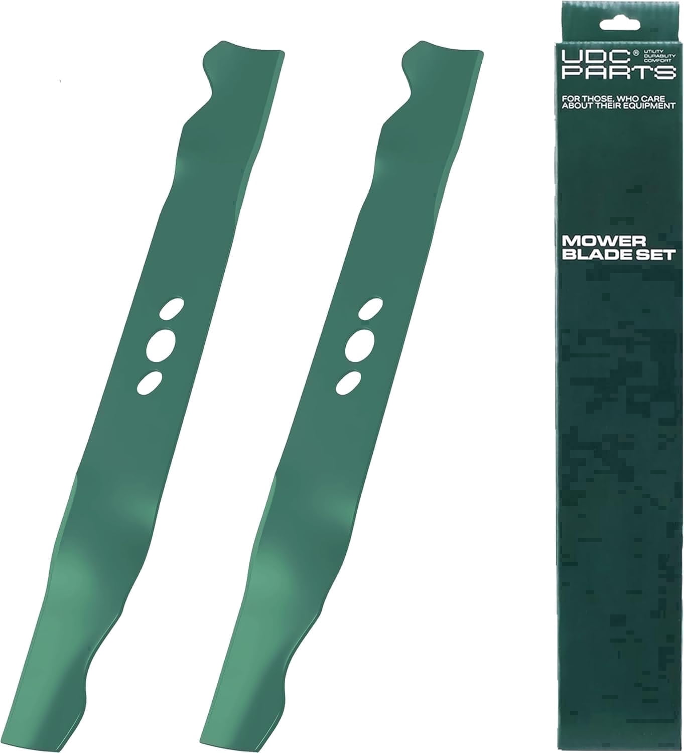 UDC Parts 2105300125A High Lift Lawn Mower Blades Replacement for MNA152701 MNA152505 MNA152516, 2 Pack