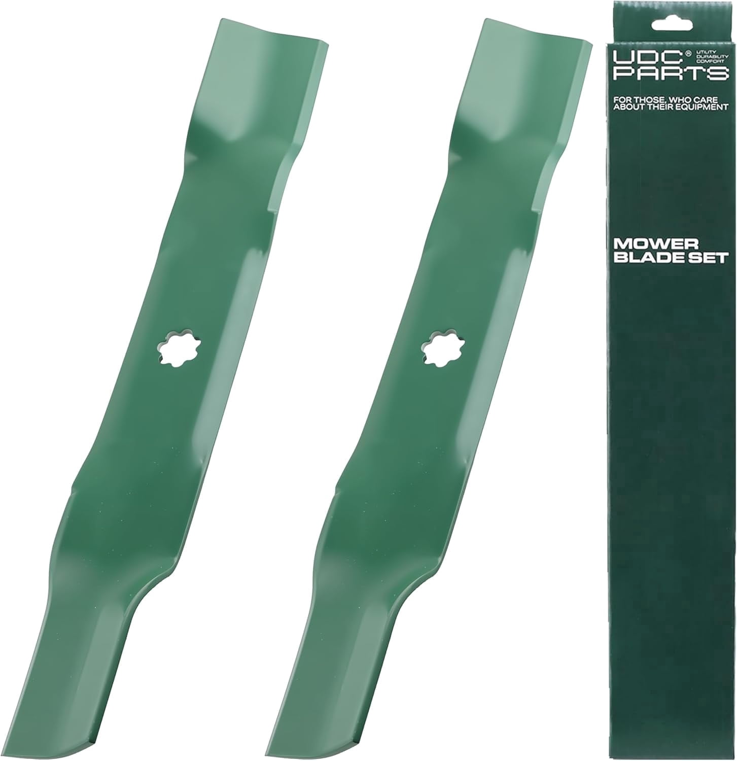 UDC Parts AM137327 High Lift Side Discharge Blades for John Deere 42 Inch Deck, 2 Pack