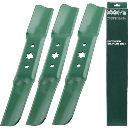 UDC Parts Medium Lift Mulching Blades 942-05052A 50 Inch for Cub Cadet, Troy Bilt, Craftsman, MTD Replaces OEM no. 742-05052A 490-110-M155 RZT XT1 ZT1 LT50 XT2 ZT2 L50 LX50 S50 GT50 Z550 T260 / 3 Pac