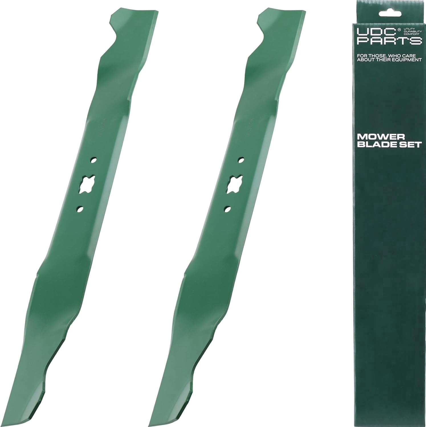 UDC Parts 942-0741A Mulching Blades for Troy Bilt Craftsman MTD Cub Cadet 21 Inch Deck, 2 Pack