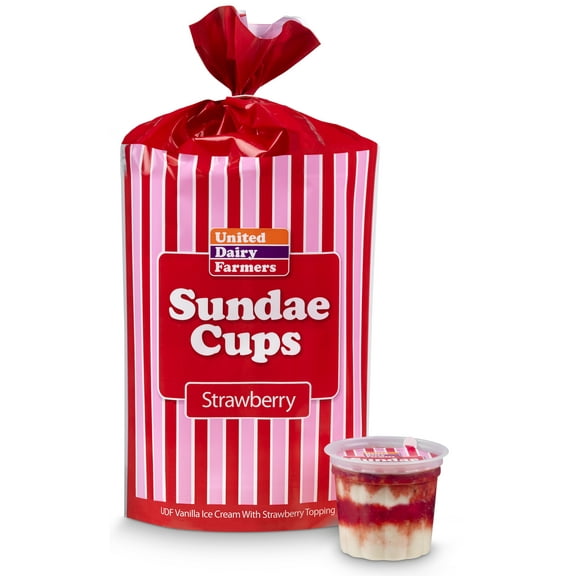 UDF Brand Strawberry Sundae Cups