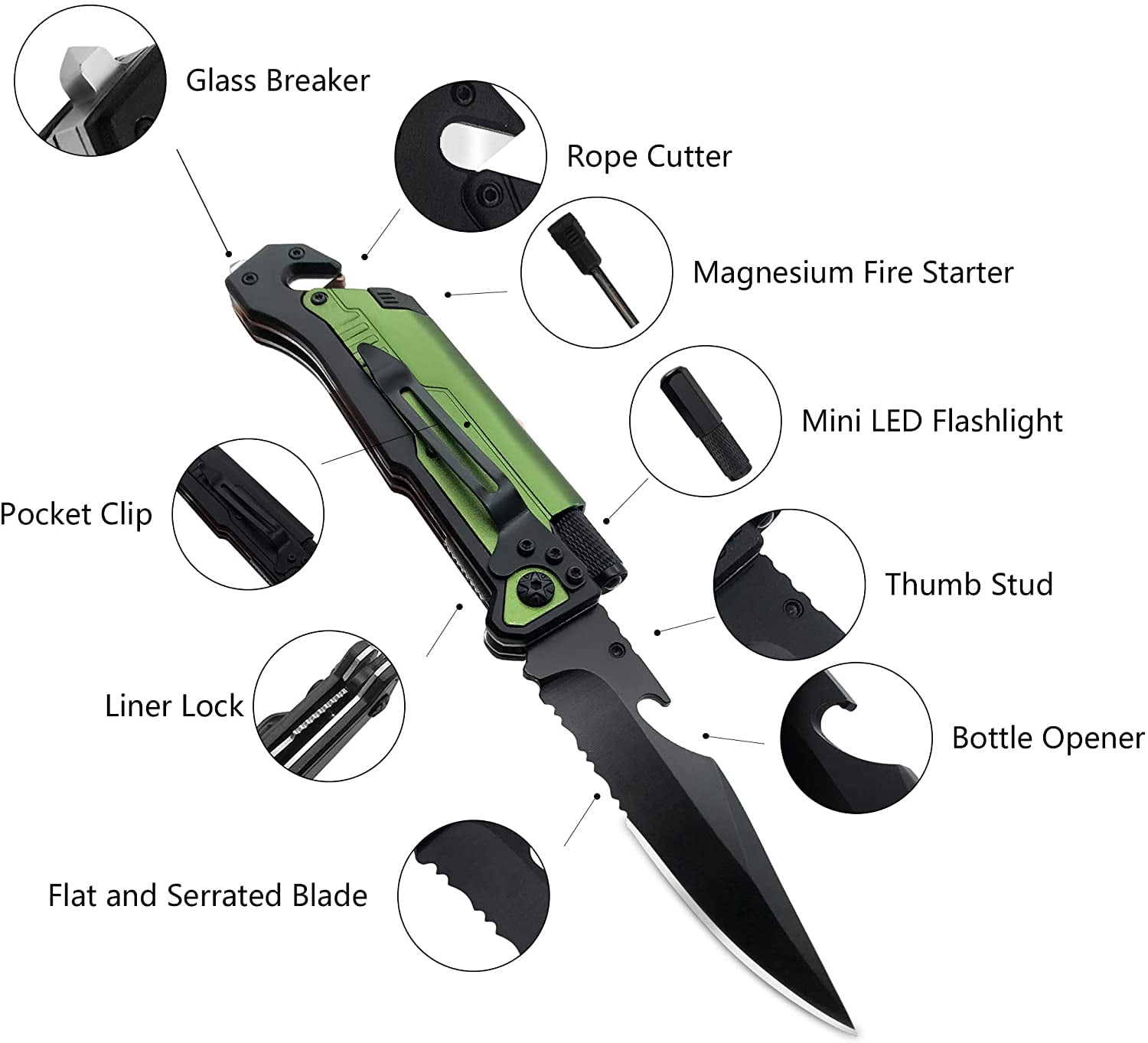 commando light usb rechargeable flashlight pocket knife emergency tool kit EMT TACTICAL Rescue Knife-With LED Light-New in Box Bama Paracord & More ER1 emergency rescue knife and tactical LED flashlight set is the perfect companion for anyone that loves the outdoors or just needs a handy kit for their toolbox Victorinox Huntsman Lite Emergency Tool