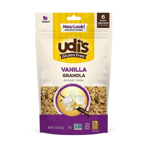 UDI's Gluten Free Granola Vanilla -- 11 oz Pack of 3