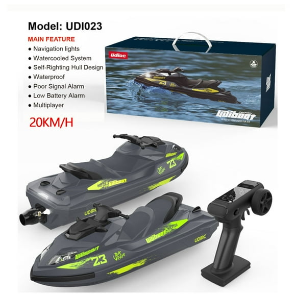 UDI023 RC Speedboat 2.4G Jet Spray RC Boat Remote Control Ship Waterproof Self-Righting LED Lights RTR High-Speed Models Toys