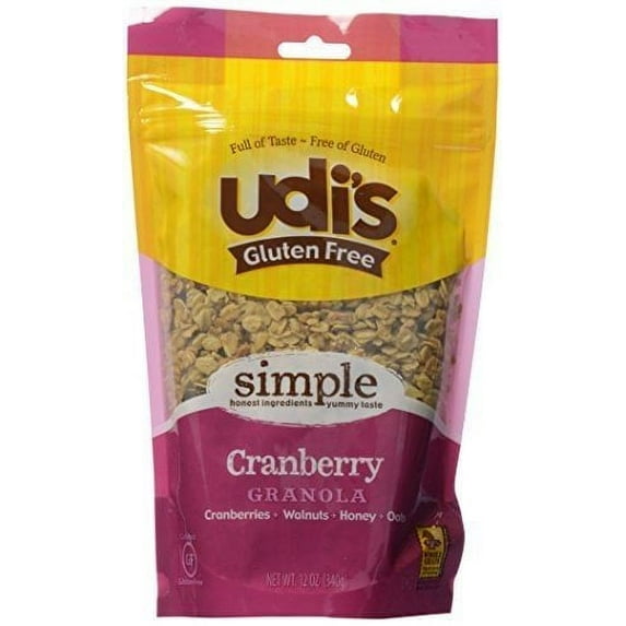 UDIS GRANOLA GF CRNBRY BAG, 12 OZ, PK- 6