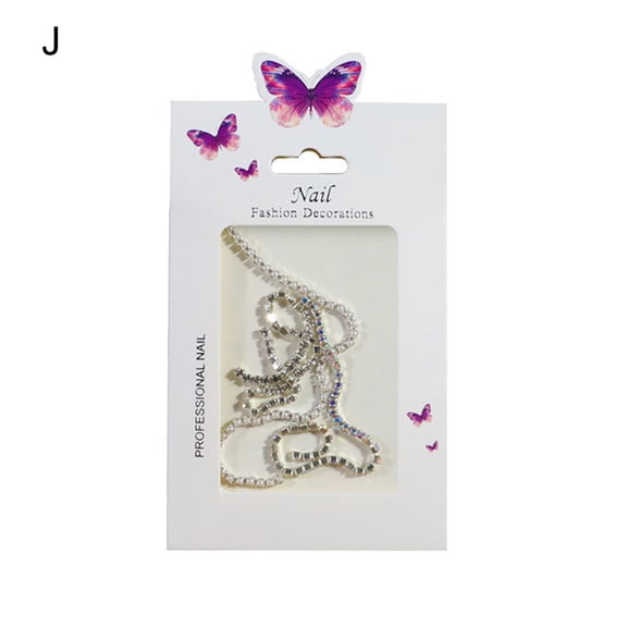 UDIYO 1 Bag Nail Decor Various Shape Non-Fading AB Coating Alloy Aurora Nail Art Decorations Bow Ornaments for Female