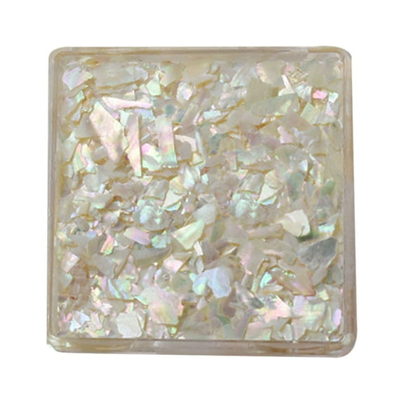 UDIYO 1 Box Nail Art Decoration Irregular Shape Ultra-thin Mix Size Shiny Effect Wide Application Decorative Natural Manicure Shell Fragments Nail Art Jewelry Nail Supplies