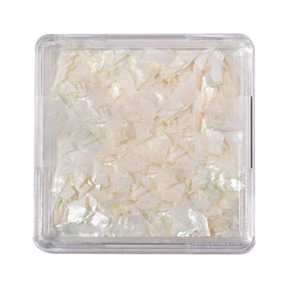 UDIYO 1 Box Nail Art Decoration Irregular Shape Ultra-thin Mix Size Shiny Effect Wide Application Decorative Natural Manicure Shell Fragments Nail Art Jewelry Nail Supplies
