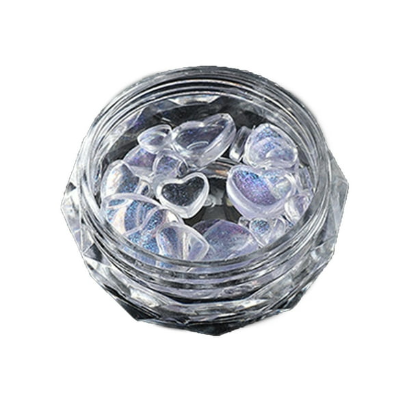 UDIYO 1 Box Nail Decoration Exquisite Shape Waterproof Resin 3D Love Heart Modeling Nail Decor Manicure Making Tool Beauty Supplies