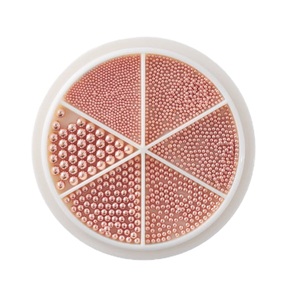 UDIYO 1 Box Nail Decoration High Durability Multiple Sizes Alloy Decorative All-Match DIY Nail Art Loose Bead Ornament Beauty Supplies