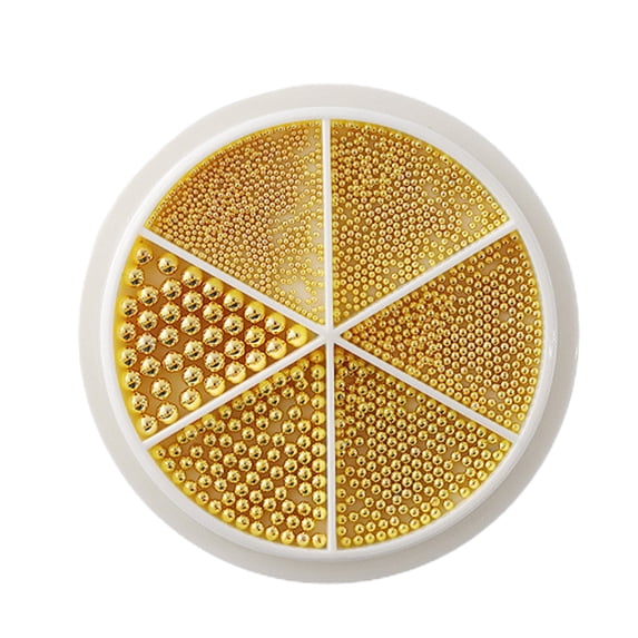 UDIYO 1 Box Nail Decoration High Durability Multiple Sizes Alloy Decorative All-Match DIY Nail Art Loose Bead Ornament Beauty Supplies