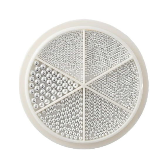 UDIYO 1 Box Nail Decoration High Durability Multiple Sizes Alloy Decorative All-Match DIY Nail Art Loose Bead Ornament Beauty Supplies