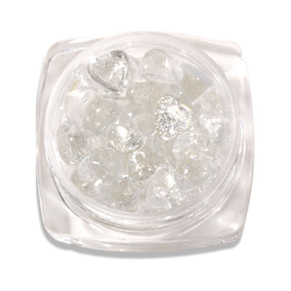 UDIYO 1 Box Nail Decoration Plentiful Quantity Waterproof Resin Glue on Type 3D Love Heart Nail Art Decor DIY Crafts Birthday Gift