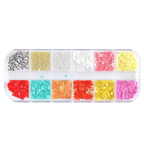 UDIYO 1 Box Nail Decoration Realistic Looking Waterproof PET 3D Flower Petal DIY Nail Art Decoration Nail Sequins Nail Supplies