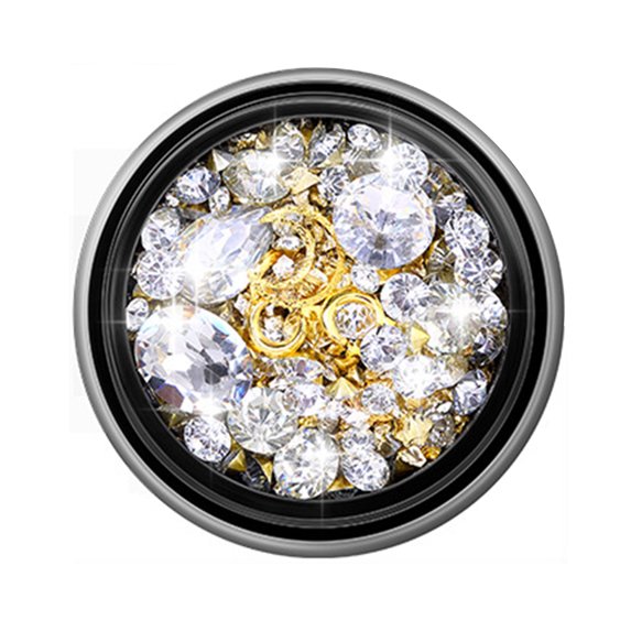 UDIYO 1 Box Nail Decoration Vibrant Color Sparkling Surface Resin 3D Nail Art Decoration Loose Bead Mini Bubble Ball Decor Beauty Supplies