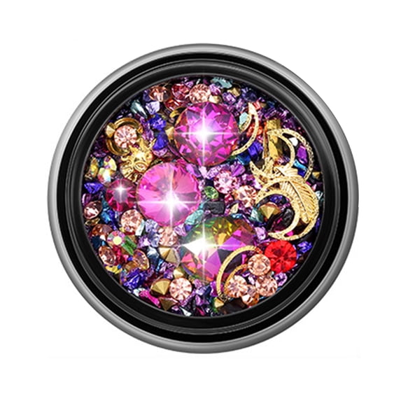 UDIYO 1 Box Nail Decoration Vibrant Color Sparkling Surface Resin 3D Nail Art Decoration Loose Bead Mini Bubble Ball Decor Beauty Supplies