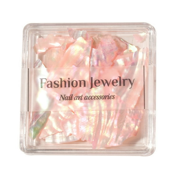 UDIYO 1 Box Nail Decorations Ultra-thin Shiny Visual Effect Bright Color Safe Ingredients Wide Application Irregular Shape Eye-catching Dazzling Nail Shell Ornaments Nail Sequins M