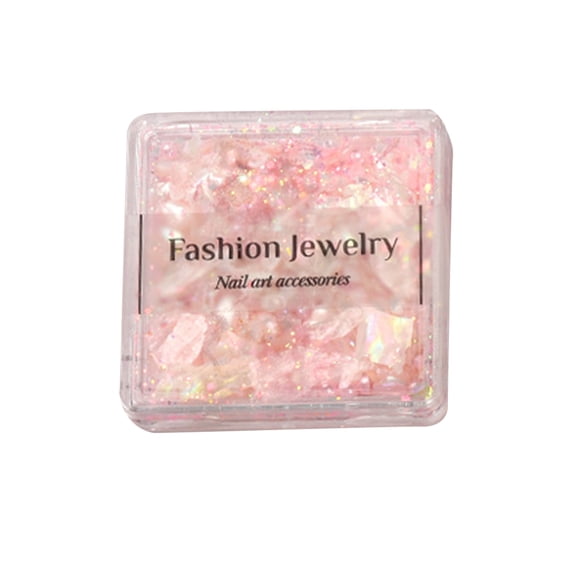 UDIYO 1 Box Nail Sequins Ultra-Thin Shiny Visual Effect Vivid Colors Easy to Apply Nail Art Shell Fragments DIY Making Crafts Nail Supplies
