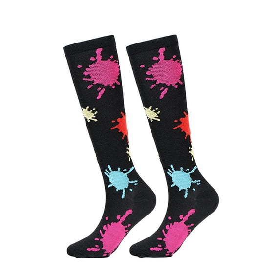 UDIYO 1 Pair Sweat-absorbent Sports Socks Skin-friendly Nylon High Elasticity Compression Socks for Climbing