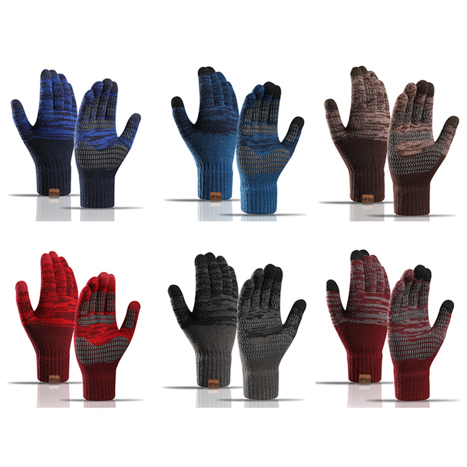 UDIYO Unisex Soft Anti-slip Elastic Open Fingers Writing Gloves Outdoor  Skiing Mitten 
