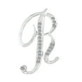 thumbnail image 1 of UDIYO 1 Pc Fashion Unisex Rhinestone English Letters Alphabet A-Z Brooch Pin Ornament, 1 of 7