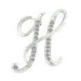 thumbnail image 1 of UDIYO 1 Pc Fashion Unisex Rhinestone English Letters Alphabet A-Z Brooch Pin Ornament, 1 of 7