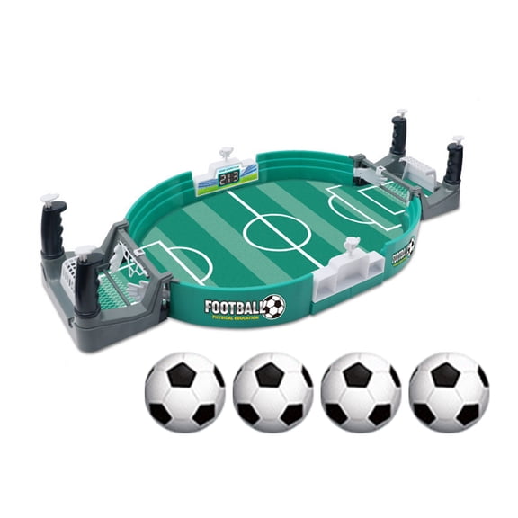 UDIYO 1 Set Desktop Football Toy Classic Creative Easy to Play Parent-child Interactive Double Battle Table Soccer Game for Gift