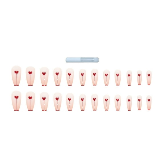 UDIYO 1 Set Fake Nails Seamless Ultra-thin Harmless Frosted Finished Nail Enhancement Stickers for Manicure Store