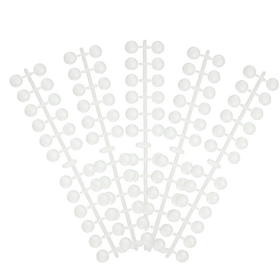 UDIYO 1 Set Nail Color Cards Exquisite Nail Decor Plastic Women Nail Swatches Sticks Display Tips for Nail Polish Bottle Cap