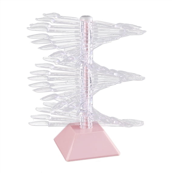 UDIYO 1 Set Nail Display Stand Reusable DIY Lightweight Spiral False Nails Display Shelf Practice Tool Household Supplies
