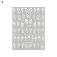 thumbnail image 1 of UDIYO 1 Sheet Exquisite Nail Sticker High Stickiness Paper 3D Luminous Glow Manicure Decal for Home, 1 of 7