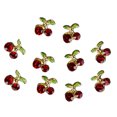 thumbnail image 1 of UDIYO 10 Pcs Shiny 3D Cherry Shape Nail Art Rhinestone Studs Glitters Charms Lay Gifts, 1 of 6