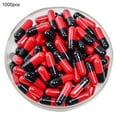 thumbnail image 1 of UDIYO 1000Pcs Transparent Hollow Gelatin Empty Separated Medical Powder Capsule Shells, 1 of 7