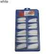 thumbnail image 1 of UDIYO 100Pcs Natural/White/Transparent Full Cover Pointed Oval False Nail Art Tips, 1 of 7