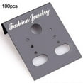 thumbnail image 1 of UDIYO 100Pcs Plastic Earring Ear Studs Holder Display Hang Cards Jewelry Accessories, 1 of 6