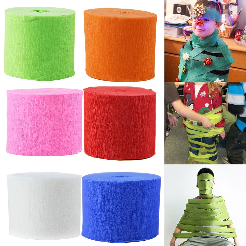 UDIYO 10Pcs 25m Crinkled Paper Various Colors Kraft Paper Roll Best