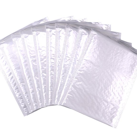 UDIYO 10Pcs Bubble Bag Self-Sealing Anti-scratch Plastic Padded Envelope for Shipment