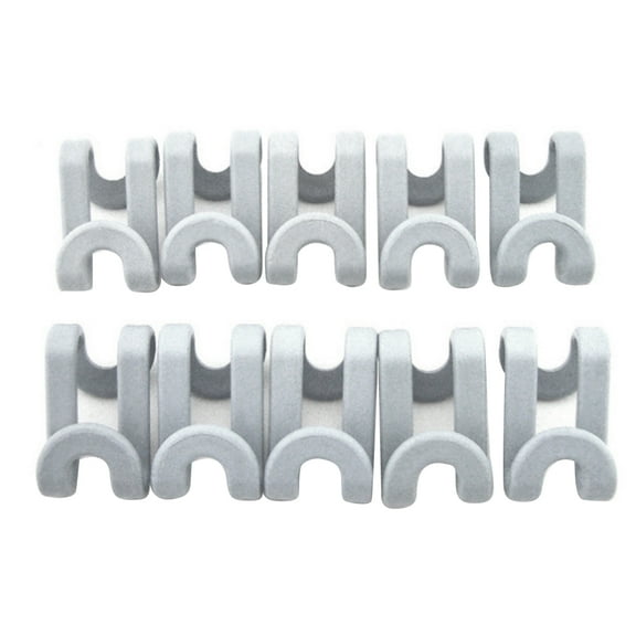UDIYO 10Pcs Multifunctional Plastic S-Shape Double Hooks Clothes Hanger Accessories