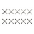 thumbnail image 1 of UDIYO 10Pcs Nail Decorations Exquisite Shape Vivid Color Stunning Visual Effect Reusable Easy to Apply Decorative Zinc Alloy 3D Cross Style Nail Decorations Photography Prop for Ma, 1 of 7