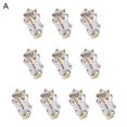 thumbnail image 1 of UDIYO 10Pcs Nail Ornaments Irregular Shape Rust-proof Cubic Zirconia DIY 3D Nail Ornaments Fake Nail Decor for Female, 1 of 7