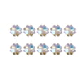 thumbnail image 1 of UDIYO 10Pcs Nail Ornaments Sparkling Vibrant Color Shiny Visual Effect Creative Shape Dazzling Four Leaf Clover Nail Art Jewelry Crafts for Nail Salon, 1 of 7