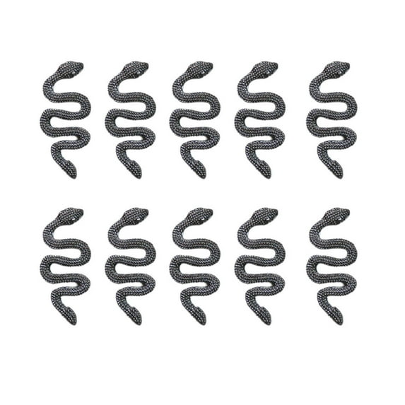 UDIYO 10Pcs/Set Nail Ornament DIY Jewelry Glitter Minimalist Snake Artistic Novelty Nail Jewelry for Women