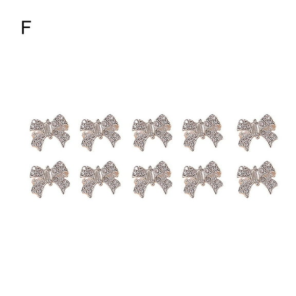 UDIYO 10Pcs/Set Nail Ornament DIY Jewelry Long Lasting Lightweight Glitter Varnish Manicures Nails Art Accessories for Female