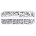 thumbnail image 1 of UDIYO 12 Grids Glitter Transparent Flat Rhinestone Mixed Shiny Jewelry Manicure Decor, 1 of 6