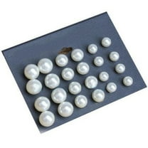 UDIYO 12 Pairs Women Fashion Elegant White Faux Pearl Ear Studs Earrings Party Jewelry